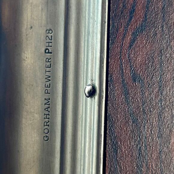 Vintage 60s Gotham Pewter and Formica Octagon Cocktail Tray MCM Mad Men Bar Tray - Picture 9 of 14